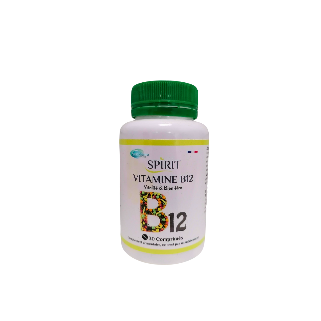 SPIRIT Vitamine B12 30 Comprimés Énergie Vitalité Système Nerveux