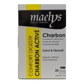 Maelys Charbon Carvi Et Fenouil 30 Gélules