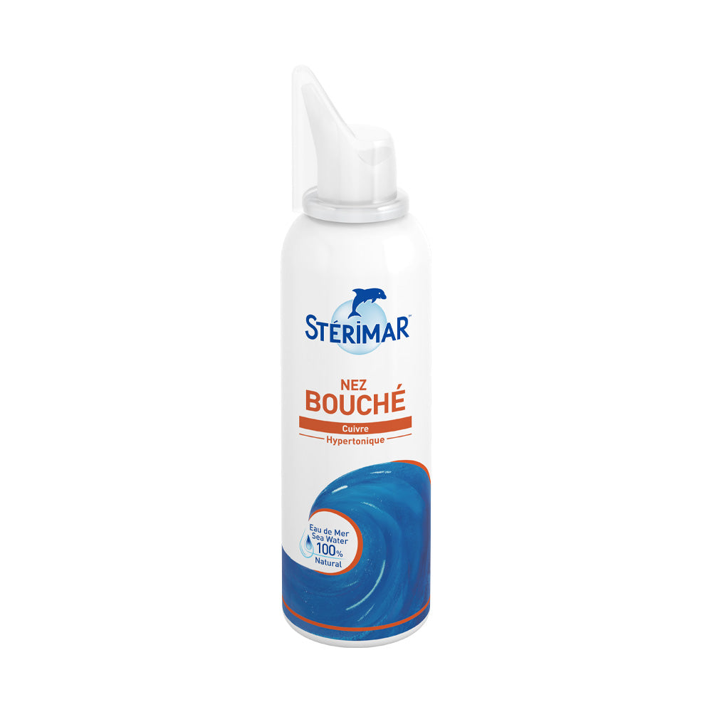 Spray nasal eau de mer Stérimar Sinusite Nez très bouché - Cuivre