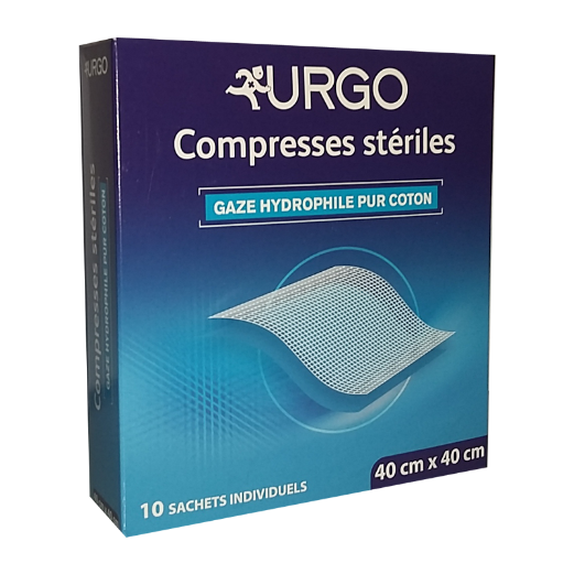 Urgo Compresse Stérile 40*40 Boite de 10 Sachets De Compresses