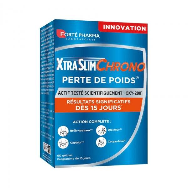FORTE PHARMA - XtraSlim Chrono Perte de poids - 60 gélules - Global Para