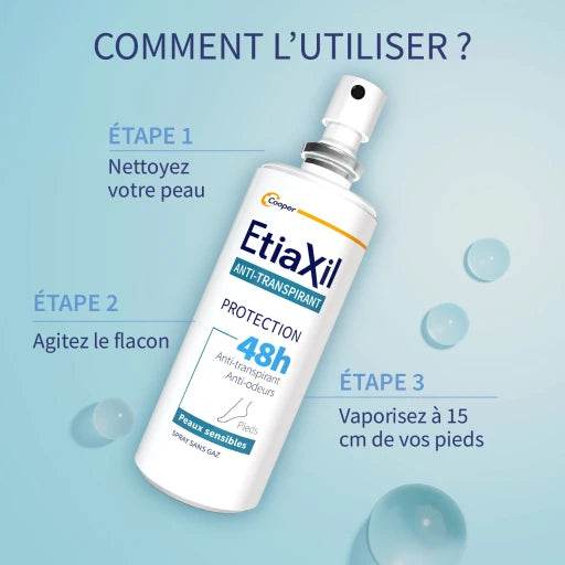 Etiaxil Anti-transpirant Protection 48h Pieds - Global Para