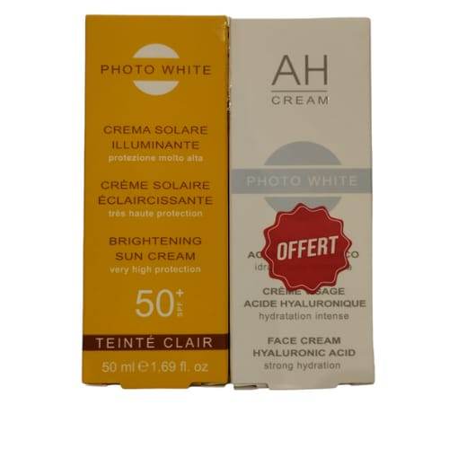 Photowhite Ecran SPF 50+ 50ml PHOTO WHITE HYALURONIQUE CREME OFFERT - Global Para