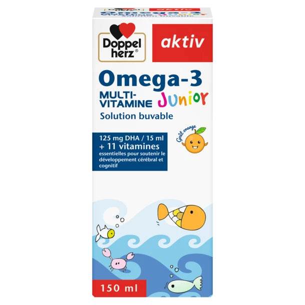 DOPPELHERZ AKTIV Oméga-3 Multivitamines Junior 150 Ml