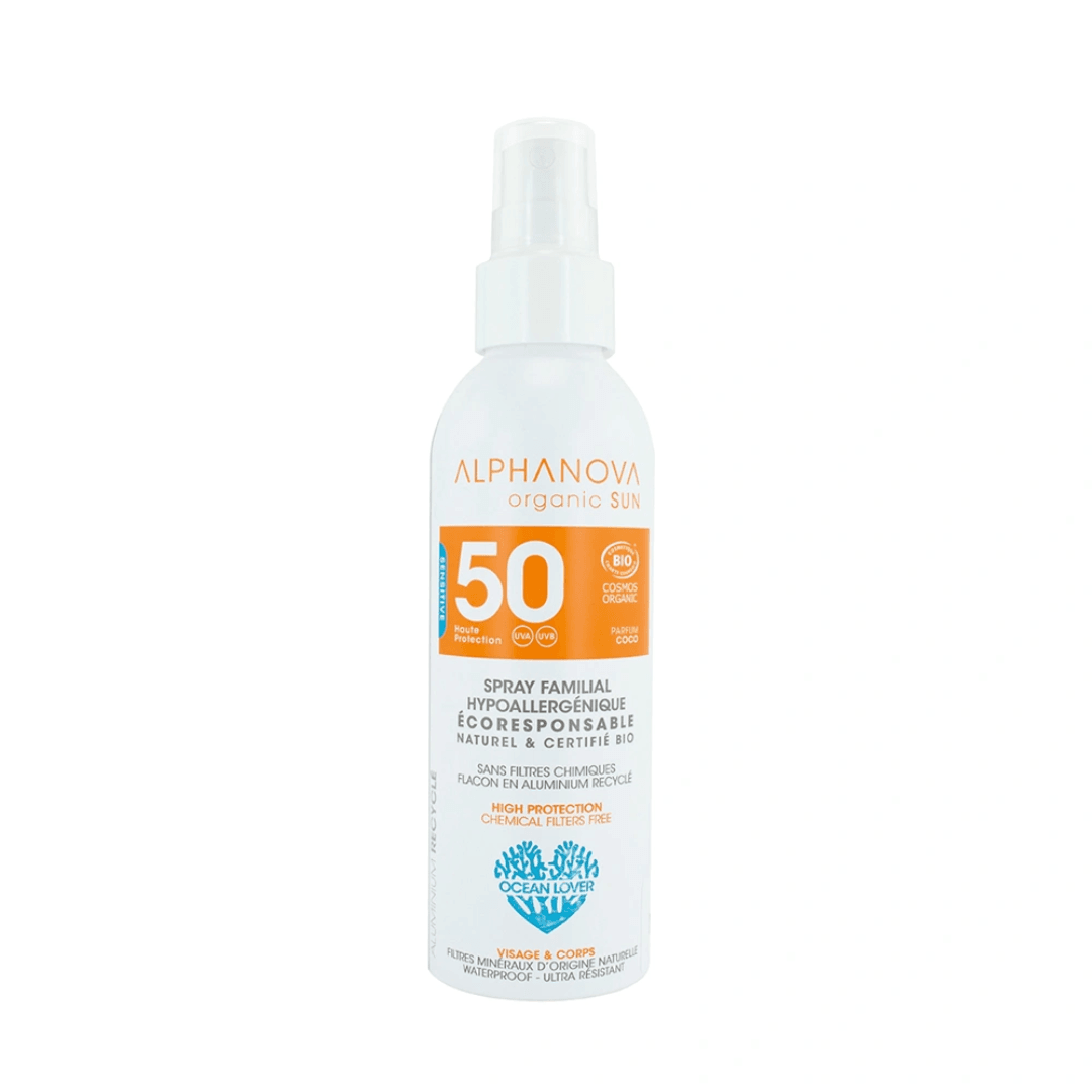 Alphanova Sun Spray Solaire Familial Spf50+ 150g - Global Para