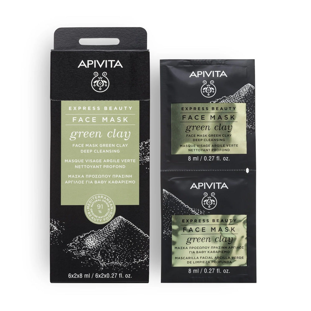 Apivita Express Beauty Eye Mask Green Clay 6*2*2ml| Global Para 