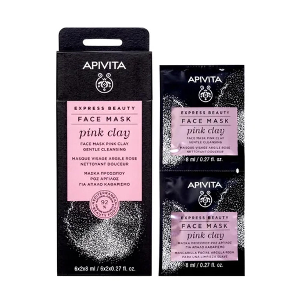 Apivita Express Beauty Eye Mask Pink Clay 6*2*2ml | Global Para 