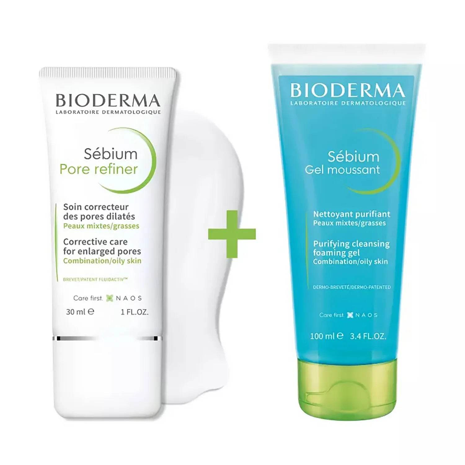 BIODERMA COFFRET SEBIUM PORE REFINER 30ML + SEBIUM GEL MOUSSANT 100ML - Global Para