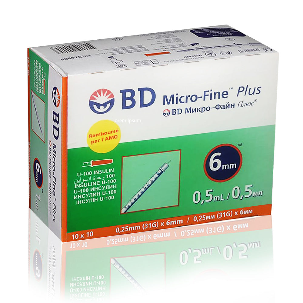 Bd micro-fine plus seringue insuline 0.5ml nova parapharmacie prix maroc casablanca