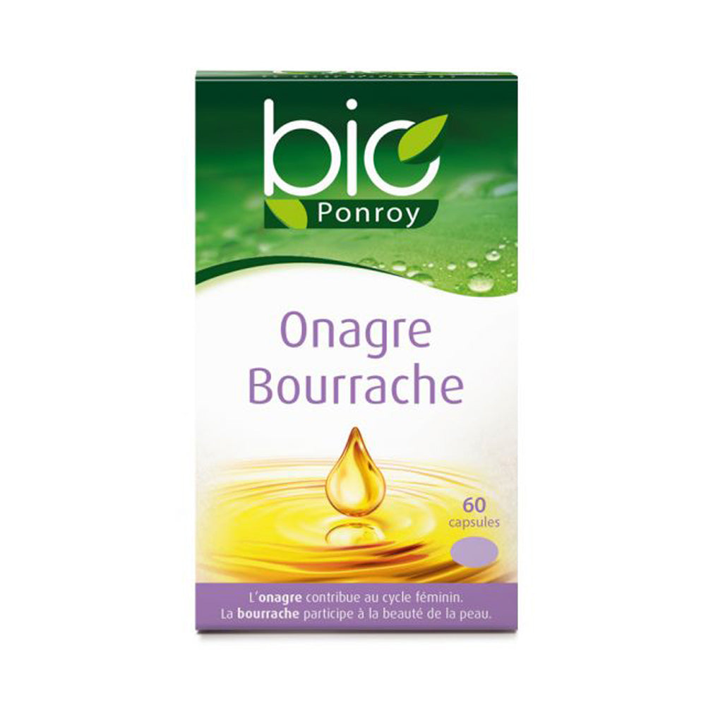 Bio Ponroy Onagre Bourrache 60 Capsules nova parapharmacie prix maroc casablanca