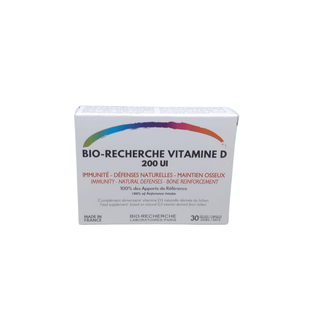 Bio-Recherche Vitamine D 200UI 30 Gelules - Global Para