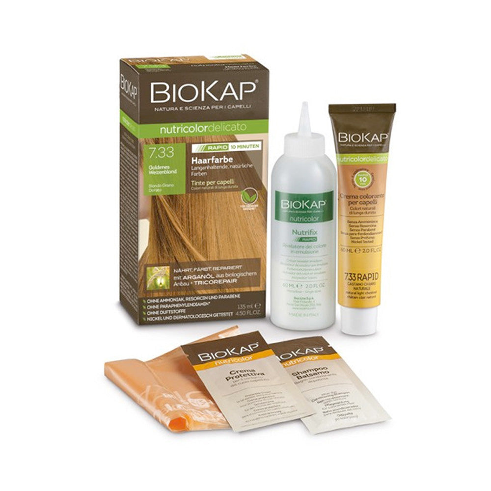 Biokap Nutricolor Delicato Rapid Blond Blé Doré 7.33 135ml | Global Para 