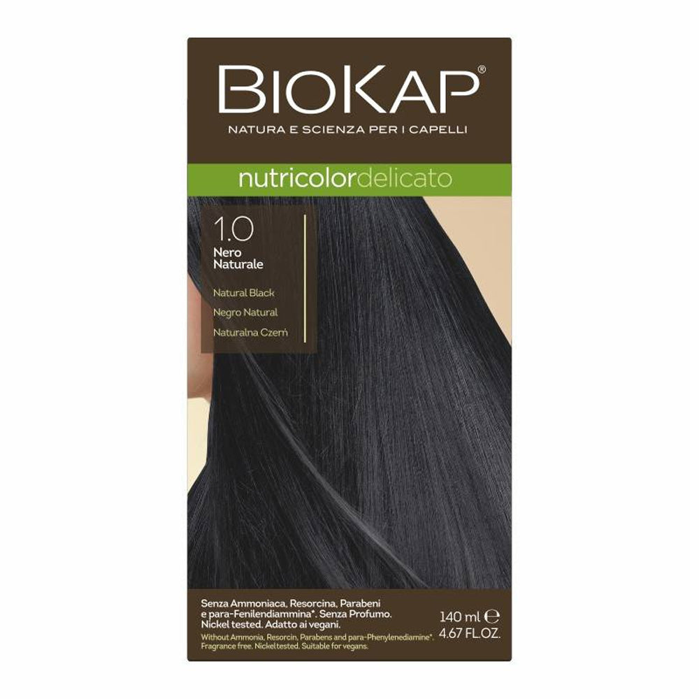 Biokap Nutricolor Delicato Teinture pour Cheveux 140ml 2.9 Châtain Foncé Chocolat | Global Para 