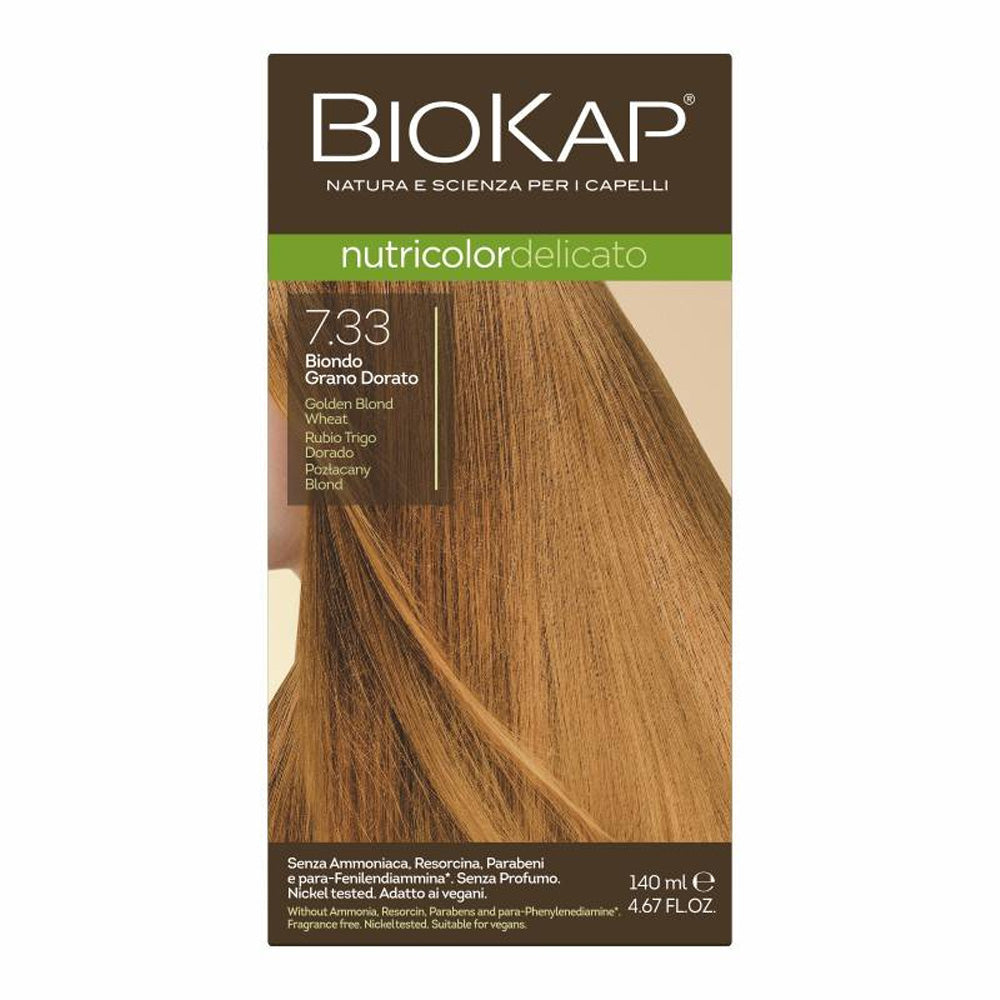 Biokap Nutricolor Delicato Teinture pour Cheveux 140ml 7.0 Blond Moyen Naturel | Global Para 