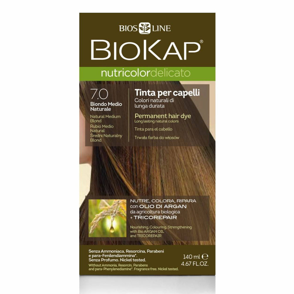 Biokap Nutricolor Delicato Teinture pour Cheveux 140ml 7.33 Blond Blé Doré | Global Para 