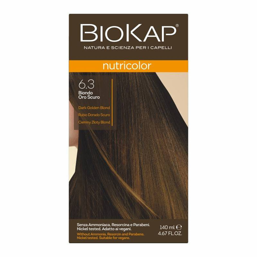 Biokap Nutricolor Teinture Pour Cheveux 140ml 6.4 Cuivré Curry | Global Para 