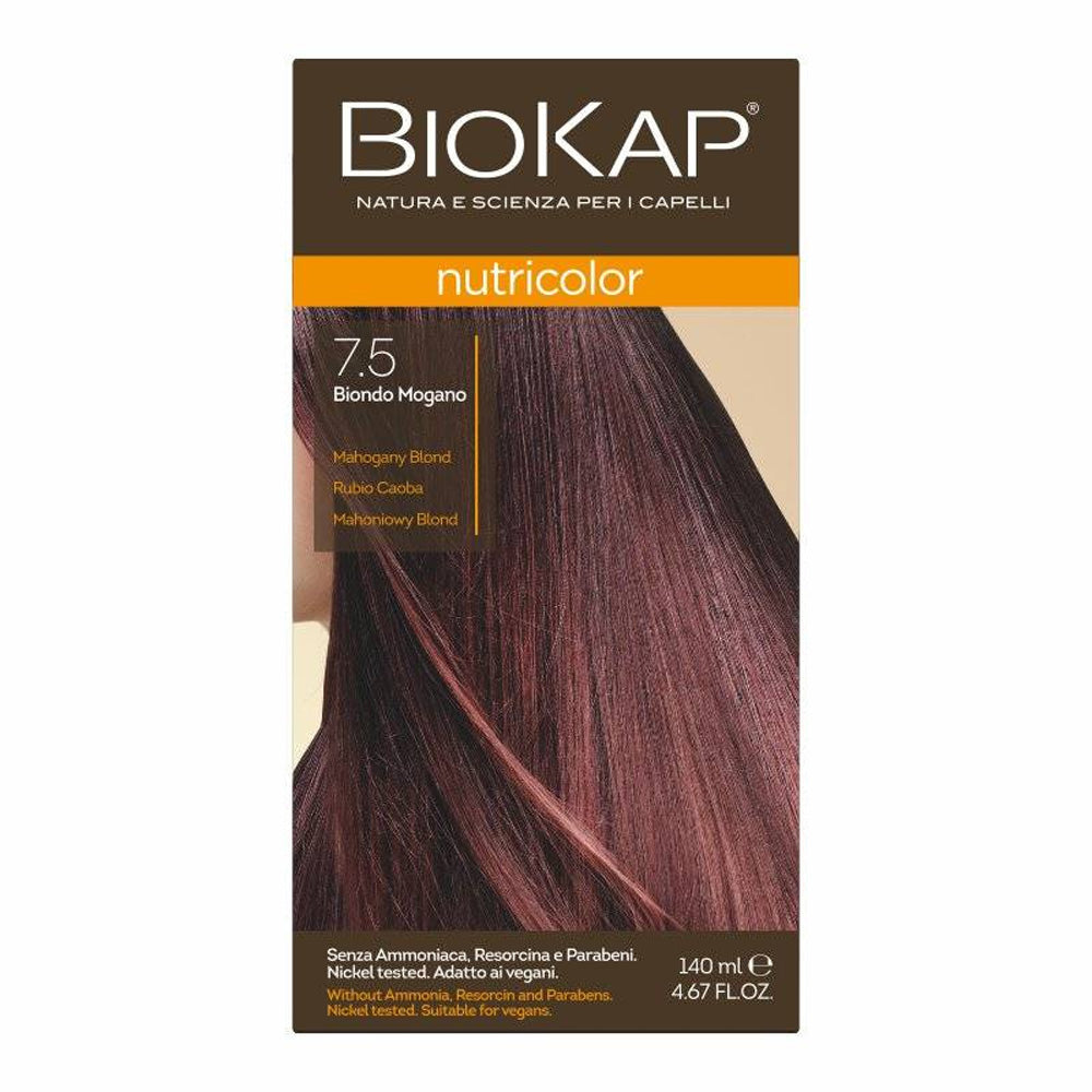 Biokap Nutricolor Teinture Pour Cheveux 140ml 4.4 Châtain Cuivré | Global Para 