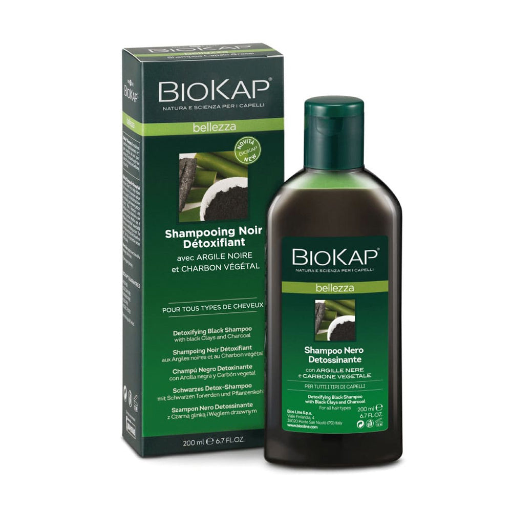 Biokap Shampooing Noir Détoxifiant 200ml | Global Para 