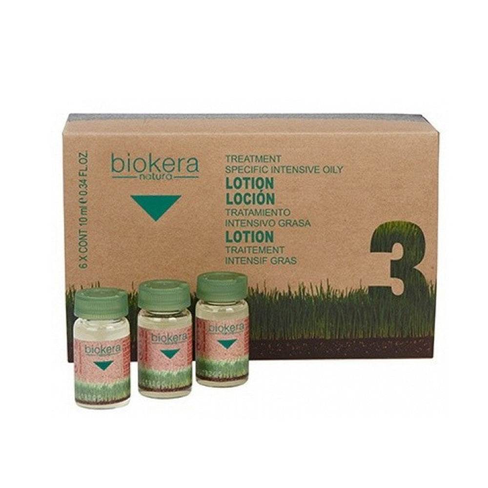 Biokera Traitement Cheveux Gras Intensif 6*10ml