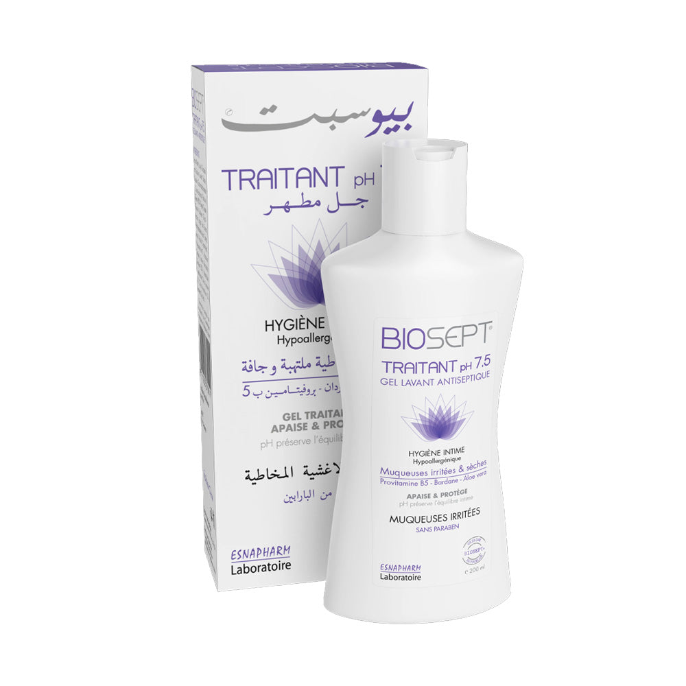 Biosept Traitant ph 7.5 Gel Antiseptique 200ml nova parapharmacie prix maroc casablanca