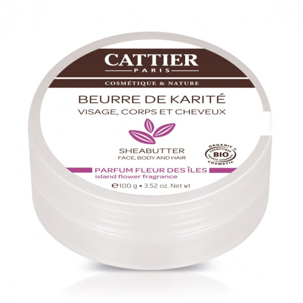 Cattier Beurre De karité Parfum Fleur Des Iles Bio 100g nova parapharmacie prix maroc casablanca