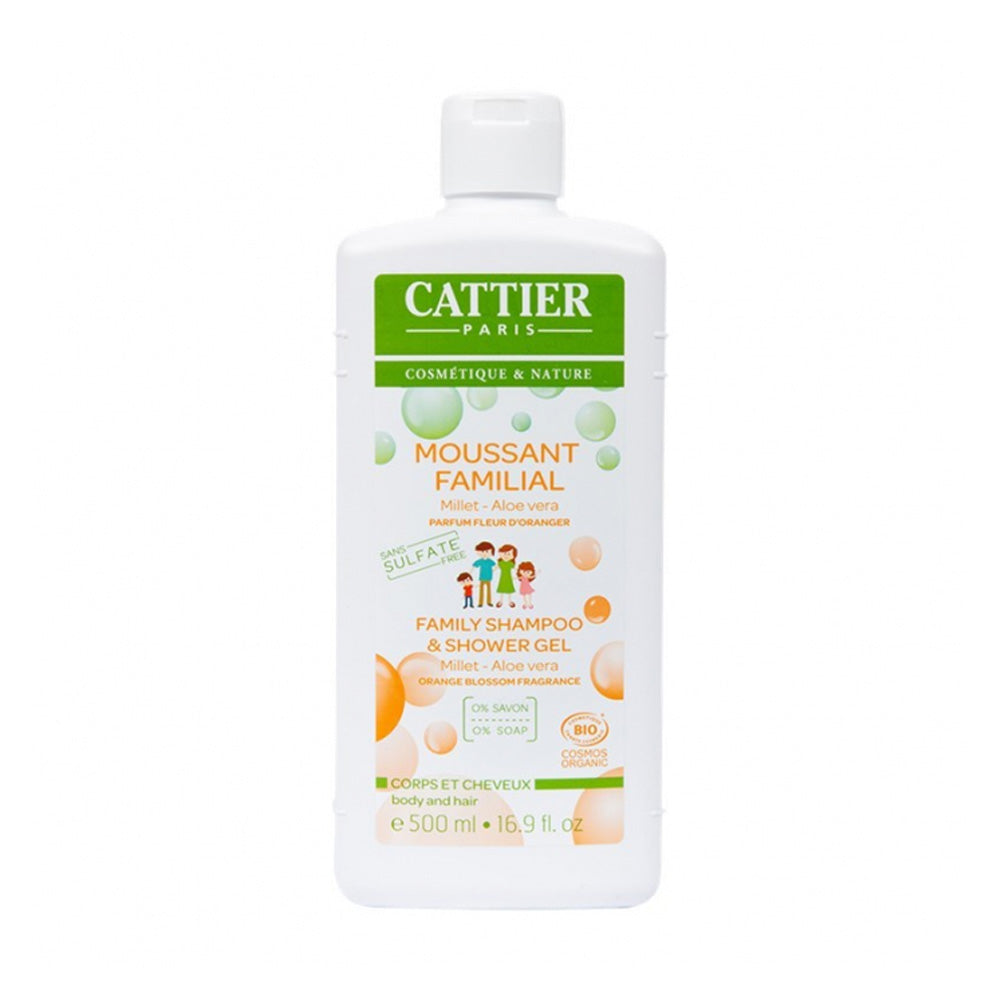 Cattier Moussant Familial Millet Aloe Vera Sans Sulfate 500ml nova parapharmacie prix maroc casablanca