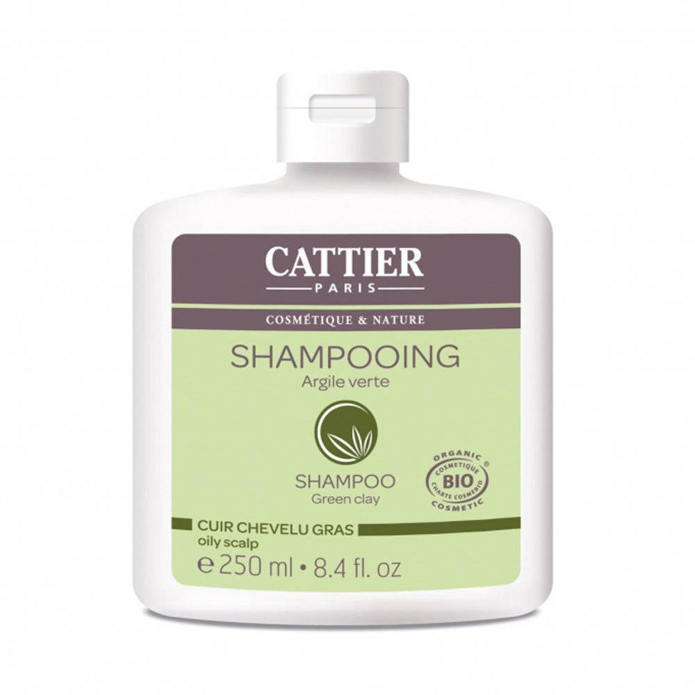 Cattier Shampooing Argile Vert Cuir Chevelu Gras 250ml