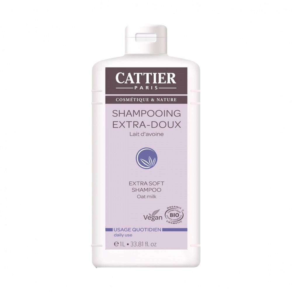 Cattier Shampooing Extra Doux Usage Quotidien Fréquent 1l