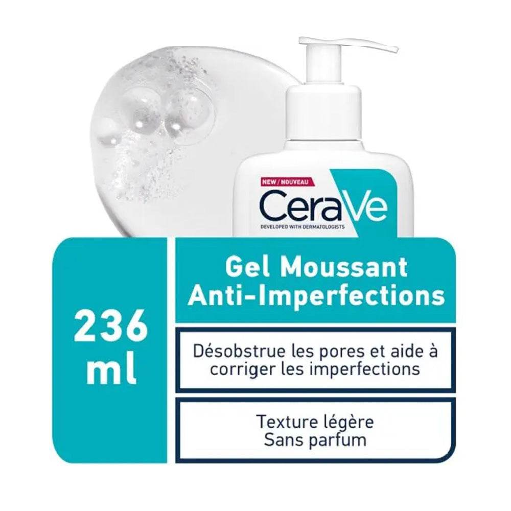 CeraVe Gel Moussant Nettoyant Peau Normale à Grasse | 236ml