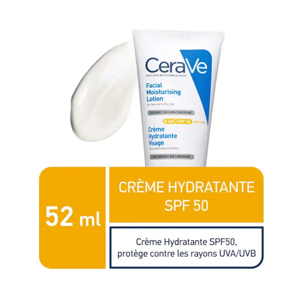 Cerave Crème Hydratante Visage SPF50 52ml | Global Para 