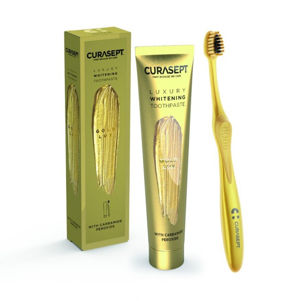 Curasept Gold Luxury Whitening dentifrice 75ml | Global Para 