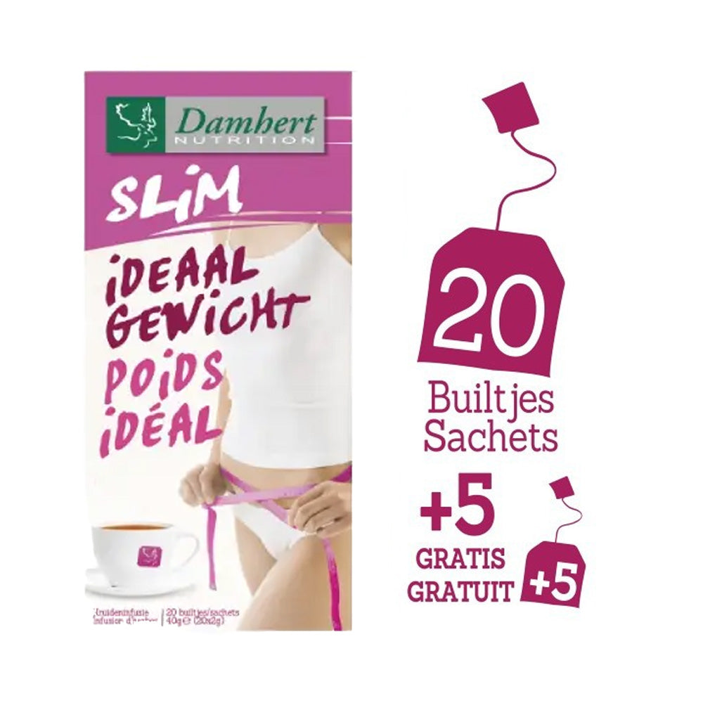 Damhert Wellbeing Tea Time Poids Idéal Infusion D'Herbes 20 Sachets+5 Sachets - Nova Para