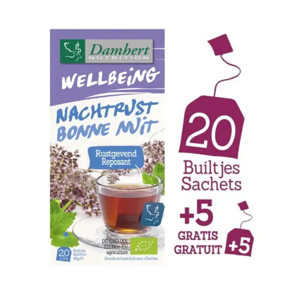 Damhert Wellbeing Tisane Bonne Nuit 20+5 Sachets - Nova Para