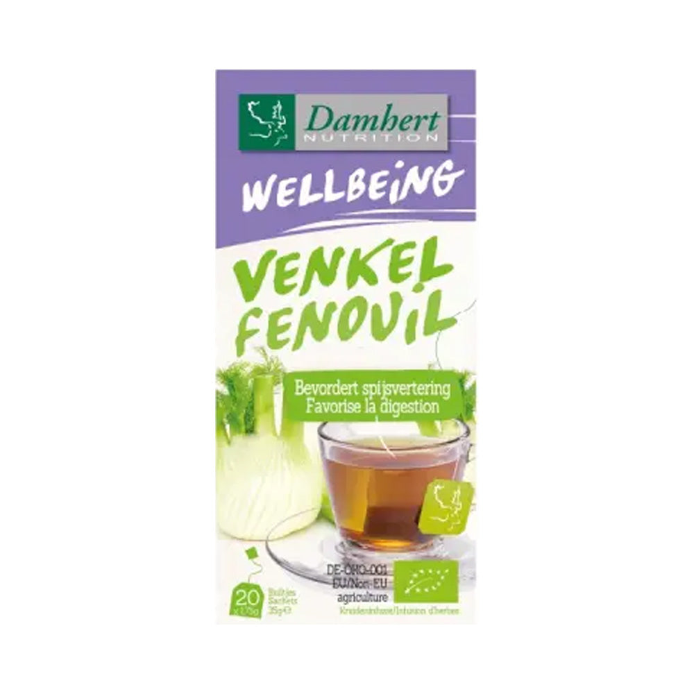 Damhert Wellbeing Tisane Fenouil 20+5 Sachets - Nova Para