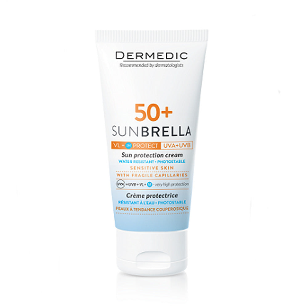 Dermedic Sunbrella Crème SPF 50+ Peaux Sensibles Pour Couperosique 50ml - Nova Para