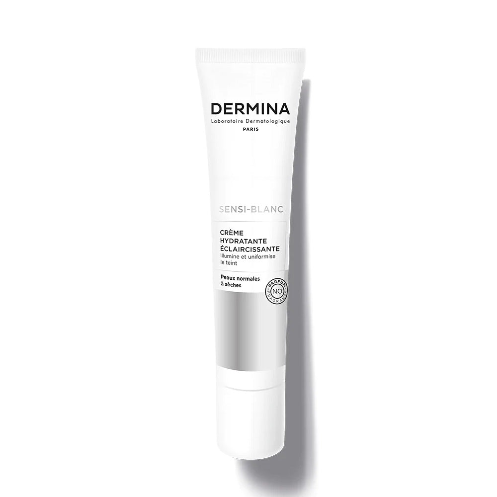 Dermina SENSI-BLANC Créme Hydratante Eclaircissante Peaux Normales à Sèches 40ml | Global Para 