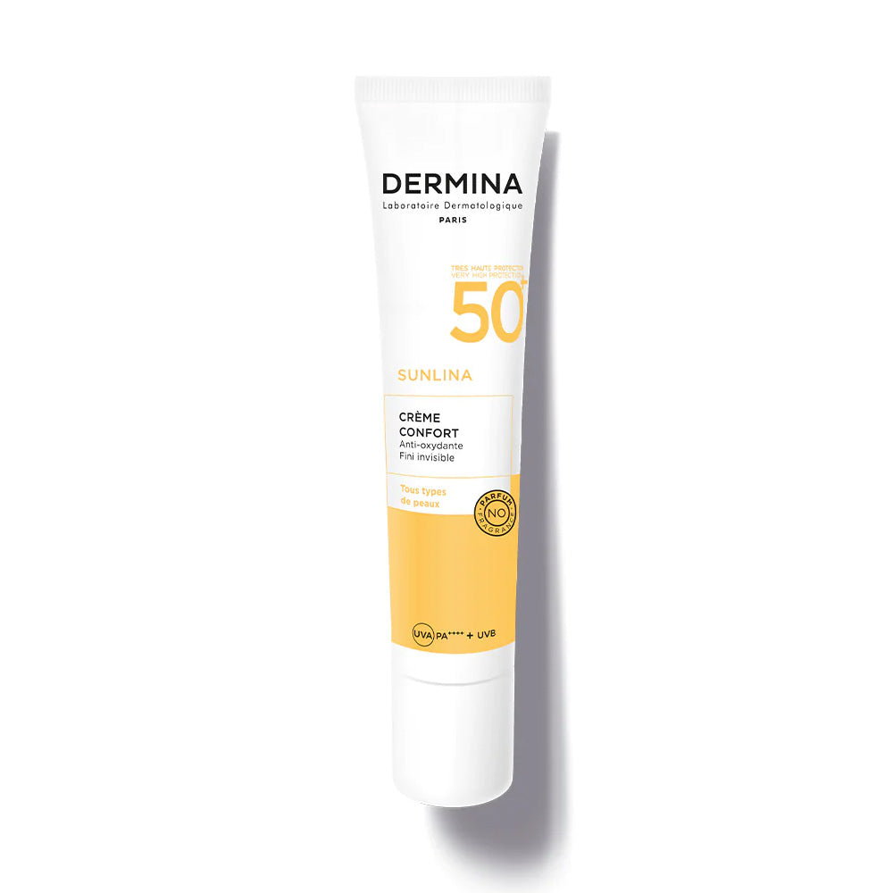 Dermina Sunlina Crème Confort SPF 50+ 40ml | Global Para 