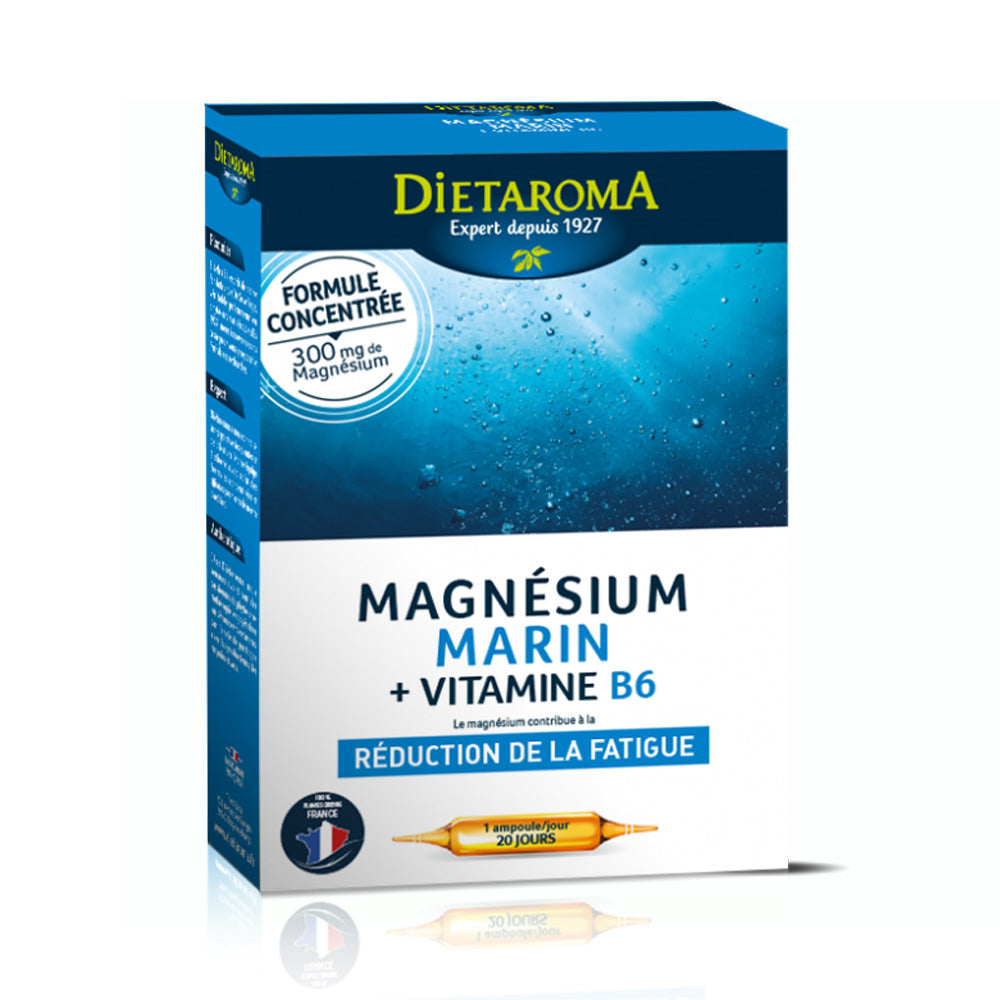 Dietaroma Magnesium Marin +Vitamine B6 20 Ampoules*10ml | Global Para 