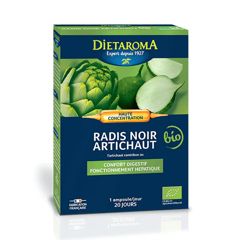 Dietaroma Radis Noir Artichaut Bio 20 Ampoules*10ml | Global Para 