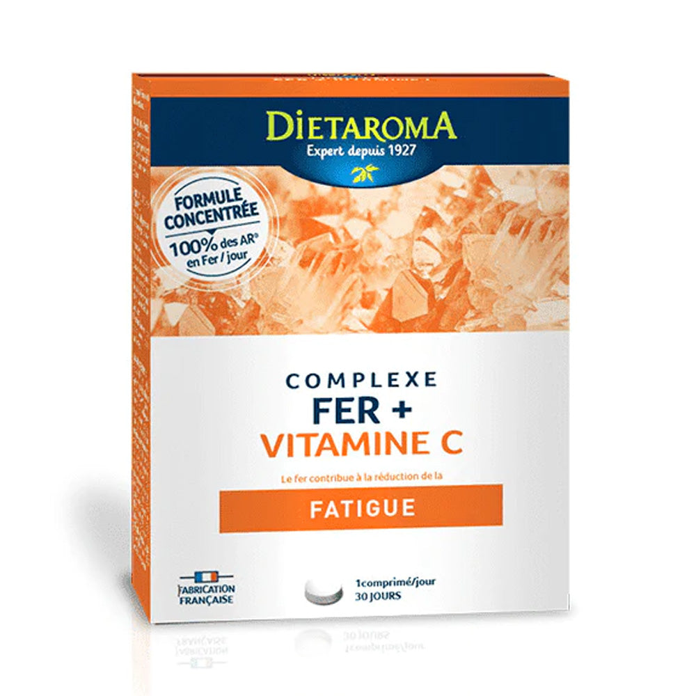 Dietaroma complexe Fer+Vitamine C 30 Comprimes | Global Para 