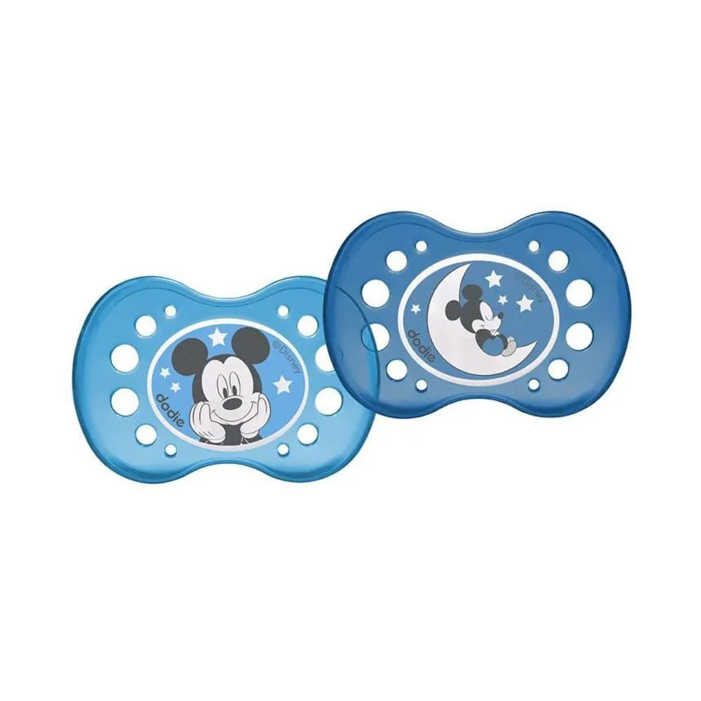 Dodie 2 Sucettes Anatomique Nuit Disney Mickey +18m A74 | Global Para 