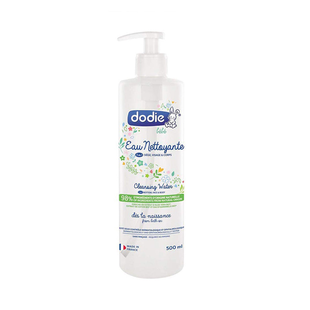 Dodie Eau Nettoyante Bébé 3en1 500ml | Global Para 