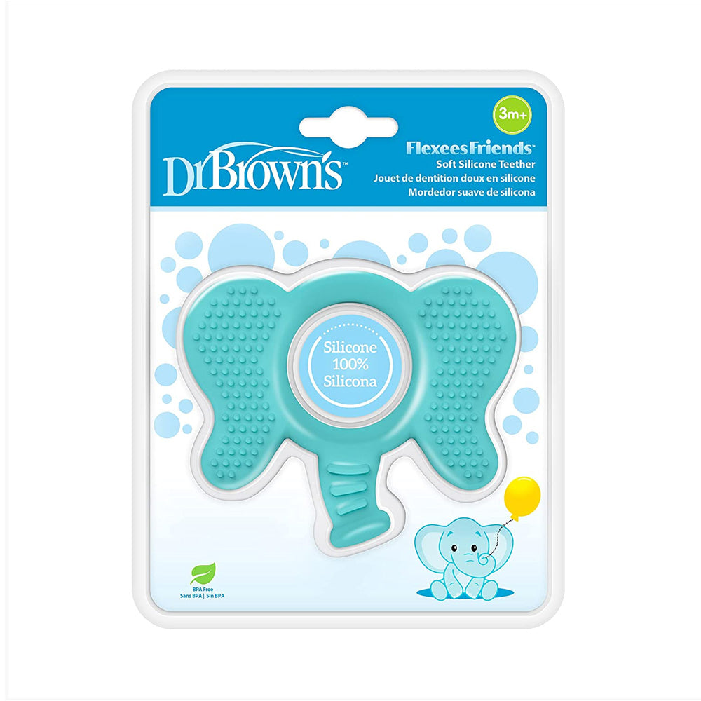 Dr Brown's Anneau De Dentition Flexees Eléphant Bleu +3m TE002 - Nova Para