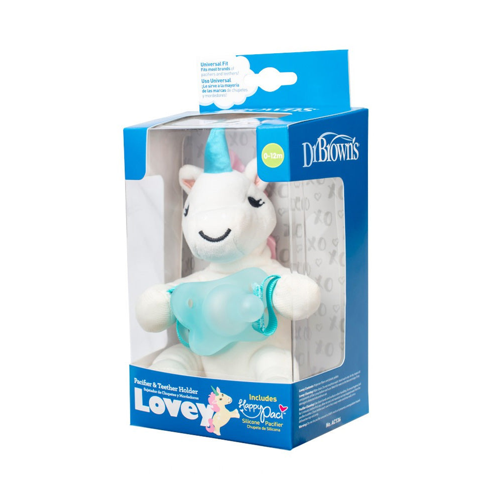 Dr Brown's Doudou Unicorn Avec Tétine 0-12m AC136 - Nova Para