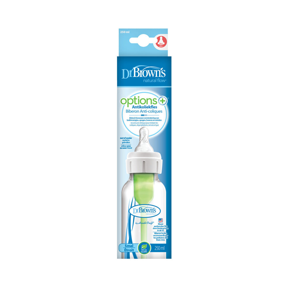 Dr Brown's Options+ Biberon à Cole étroit Anti-Colic 250ml SB81005 - Nova Para