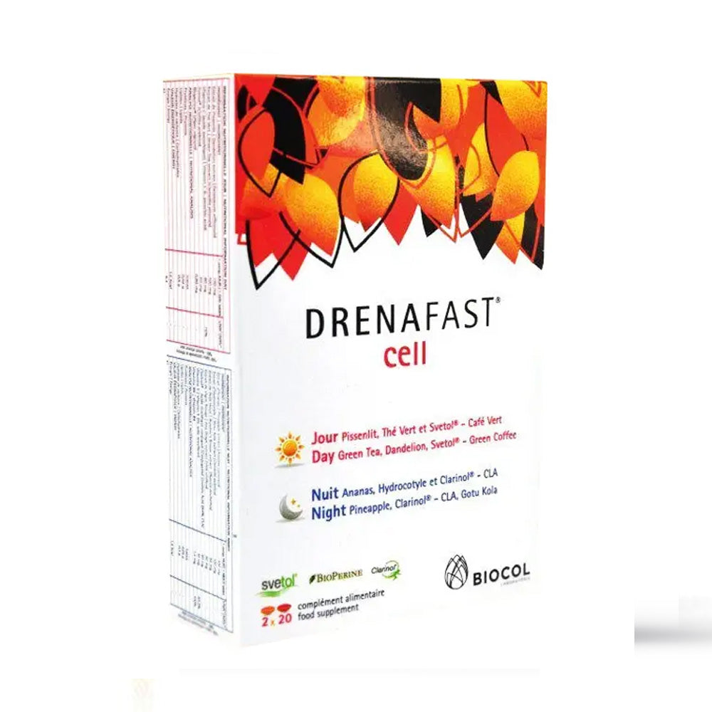 Drenafast Cell Anti-Cellulite Jour Et Nuit 40 Comprimes nova parapharmacie prix maroc casablanca