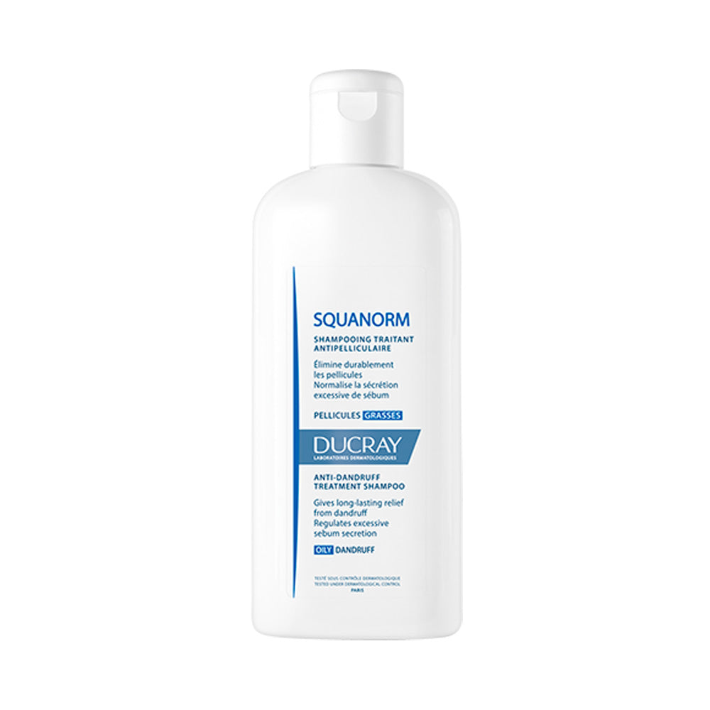 Ducray SQUANORM Shampooing Traitant Antipelliculaire - Pellicules grasses 200ml | Global Para 