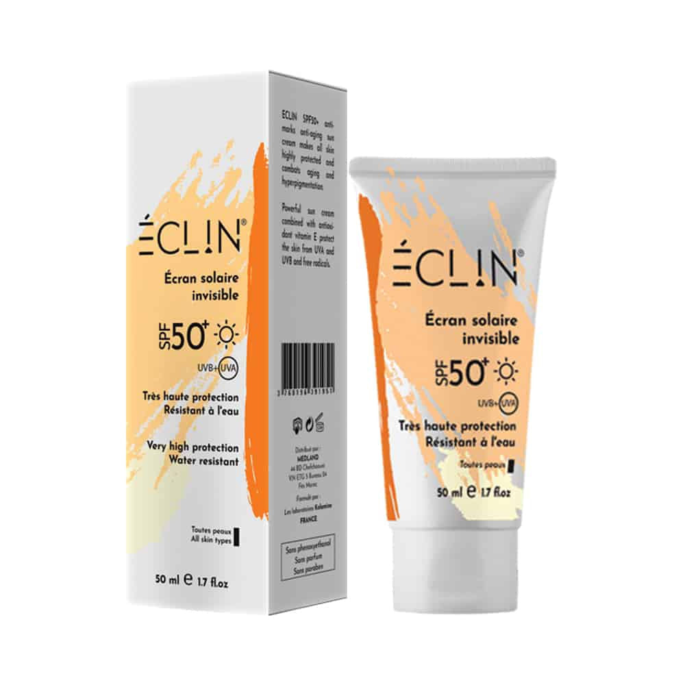 Eclin Ecran Solaire SPF50+ 50ml nova parapharmacie prix maroc casablanca