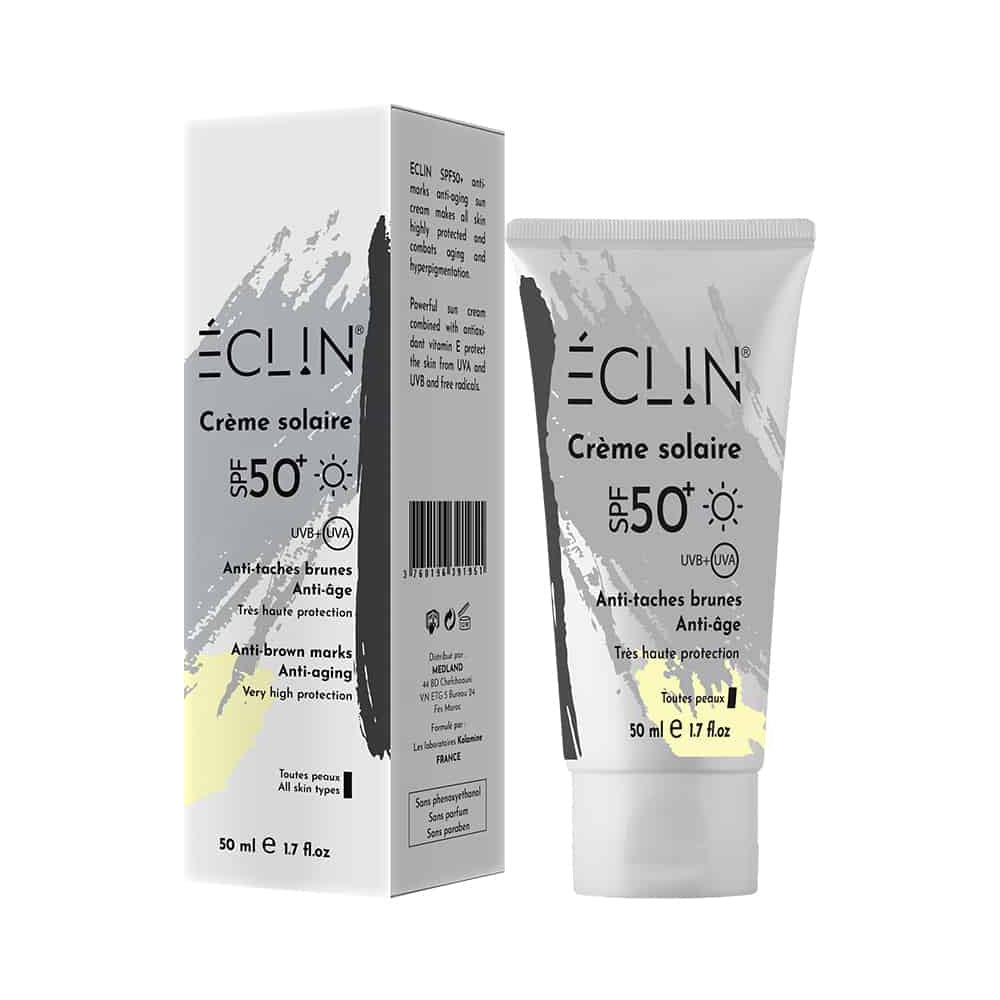 Eclin Ecran solaire Anti-Tâche Anti-Age SPF50+ 50ml nova parapharmacie prix maroc casablanca