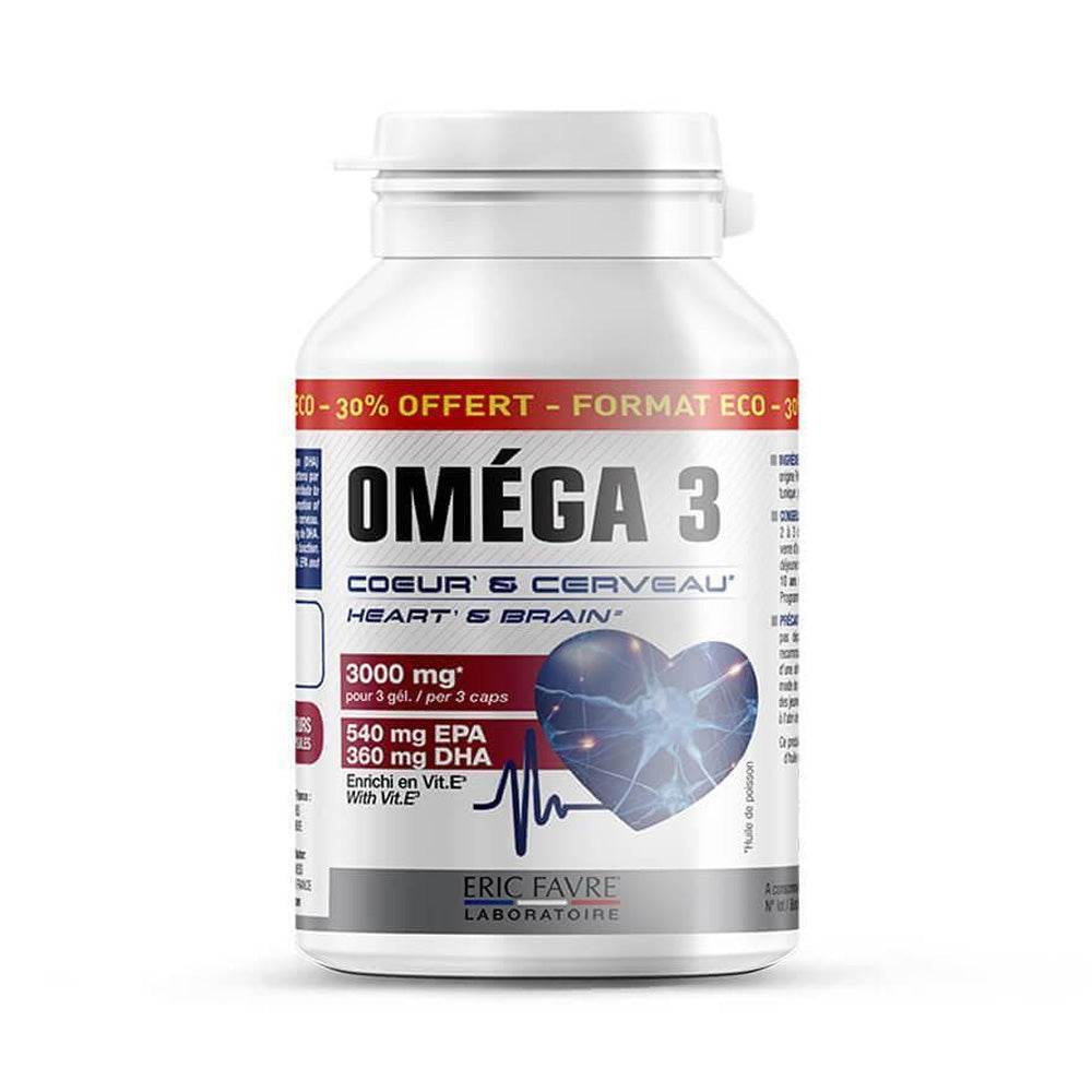 Eric Favre Omega 3 Cœur et cerveau 3000 mg 60 capsules
